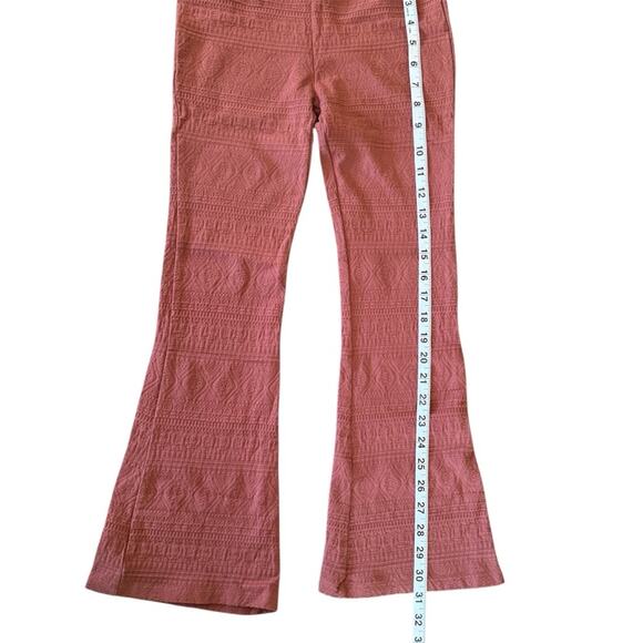 O’NEILL Girls’ Flared Pull On Textured Knit Pants Activewear Rose Size M - Picture 11 of 11